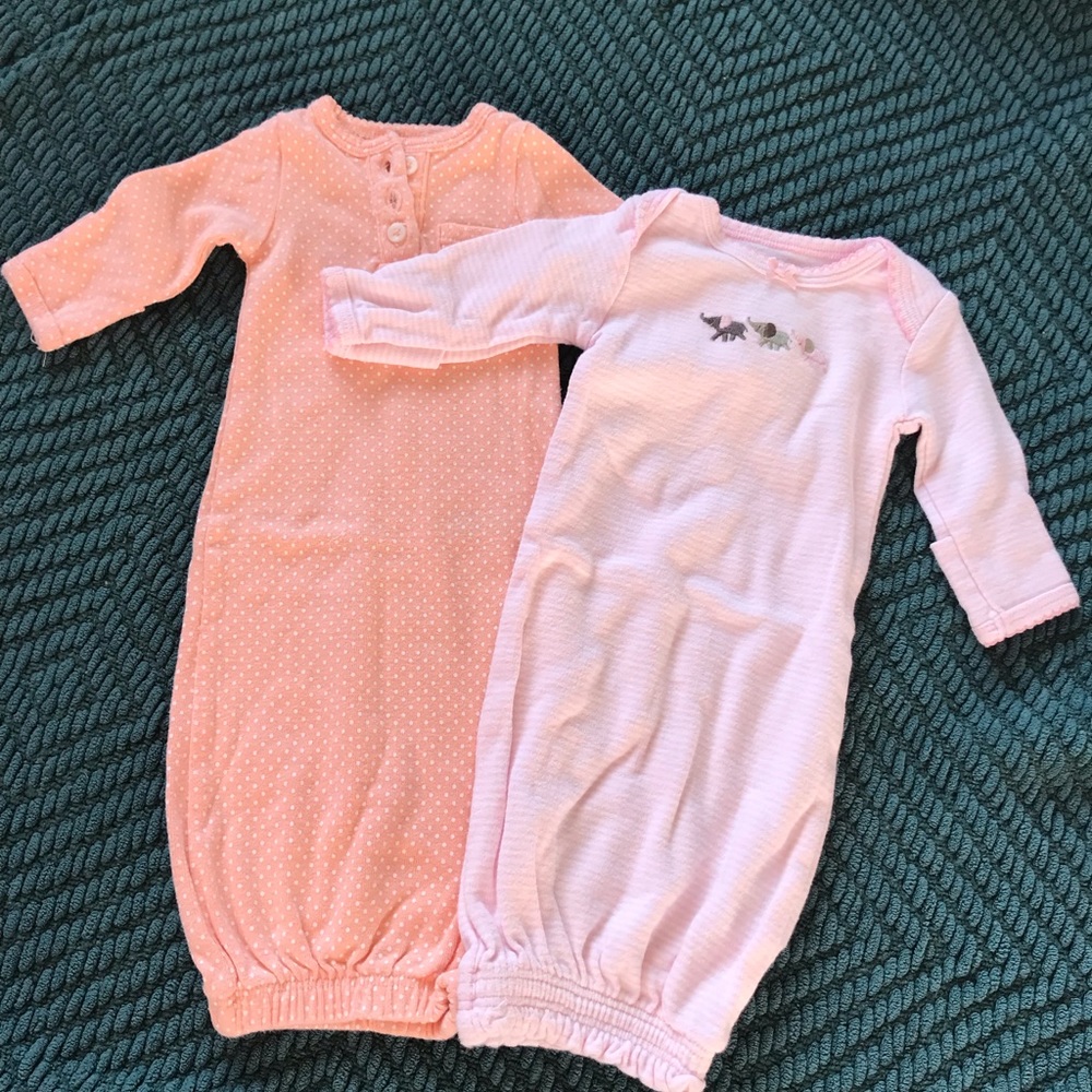 NEW 2 Baby girl pajamas sacks